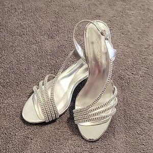Silver High Heels